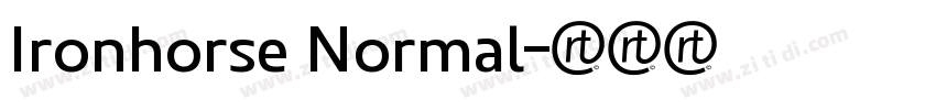 Ironhorse Normal字体转换